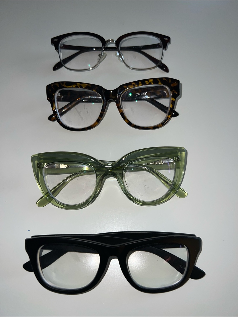 BUNDLE 4 Pairs Zenni Optical Prescription Lenses Glasses